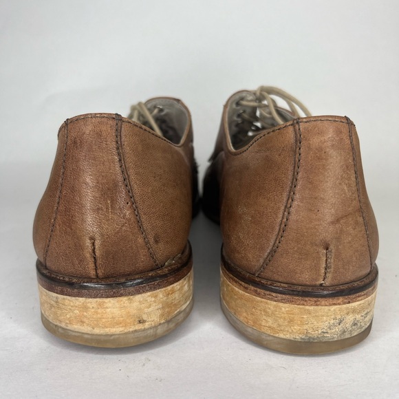David Mayer Naman Oxfords Lace Up Dress Shoes Men Size 42 US 9 Brown Leather - Picture 10 of 16